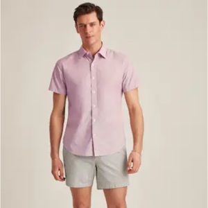 Bonobos Riviera Stretch Short Sleeve Button Down (L, Tailored Fit)